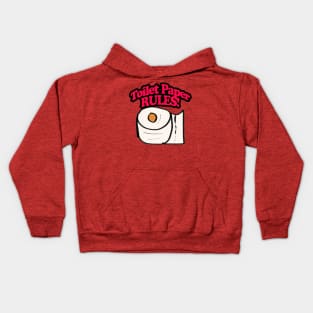 Toilet Paper RULES! Kids Hoodie